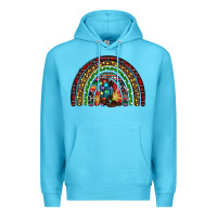 Ocean Blue Christmas cowboy boots rainbow Premium Hoodie - RanaPortraitStore