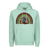Seafoam Christmas cowboy boots rainbow Premium Hoodie - RanaPortraitStore