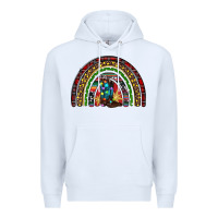 White Christmas cowboy boots rainbow Premium Hoodie - RanaPortraitStore