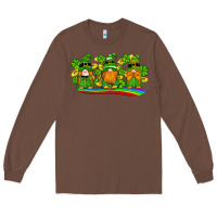 Chestnut st patricks day gnomes shamrock gold rainbow Long Sleeve Tee - Artiststas