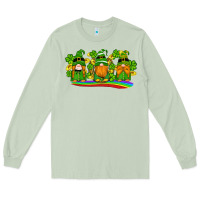 Matcha st patricks day gnomes shamrock gold rainbow Long Sleeve Tee - Artiststas