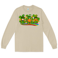 Mushroom st patricks day gnomes shamrock gold rainbow Long Sleeve Tee - Artiststas