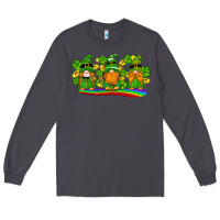 Smoke st patricks day gnomes shamrock gold rainbow Long Sleeve Tee - Artiststas