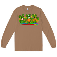 Toasted Coconut st patricks day gnomes shamrock gold rainbow Long Sleeve Tee - Artiststas