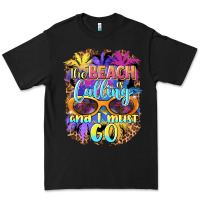 Black the beach is calling and i must go Premium Tee - BarkalooDesign