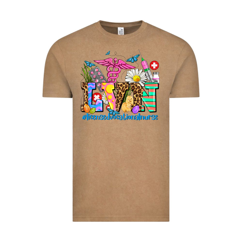 Easter Lvn Licensed Vocational Nurse Vintage Tee by AdoDesignShop | Teevron
