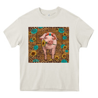 Cream baby pig Heavy Core Tee - RanaPortraitStore