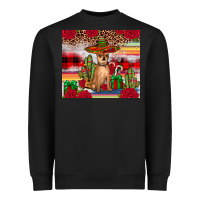 Black Chihuahua Christmas Heavyweight Sweatshirt - JahusDesignShop