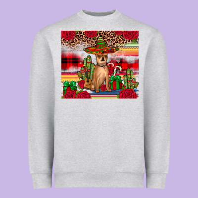 Chihuahua Christmas Heavyweight Sweatshirt Designed By Jahusdesignshop