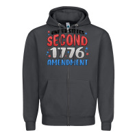 Smoke united states second 1776 amendment Zipper Hoodie - MaliasSmallBusiness