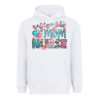 White Wife Mom Nurse Heavyweight Hoodie - BundleAndBundleShop