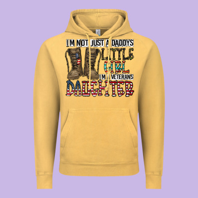 I'm Not Just A Daddy's Little Girl Vintage Hoodie Designed By Cowhidedigitalart