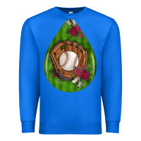 True Royal baseball and western roses teardrop  4 Premium Sweatshirt - BundleAndBundleShop