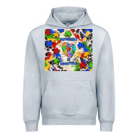 Heather Grey different is beautiful Urban Hoodie - TumblerDesignByShophia