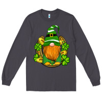 Smoke st patricks day gnomes horseshoe shamrock gold Long Sleeve Tee - Artiststas