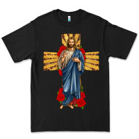 Black jesus christ cross Premium Tee - texasbilliewilder