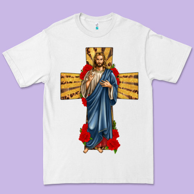 Premium Tee jesus christ cross