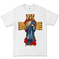 White jesus christ cross Premium Tee - texasbilliewilder