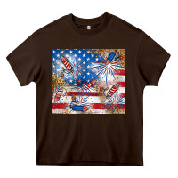 Chocolate Brown American Heavy Core Tee - RanaPortraitStore