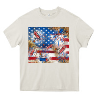 Cream American Heavy Core Tee - RanaPortraitStore