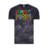 Cloud Black ausome autism mom Vintage Tee - AdoDesignShop