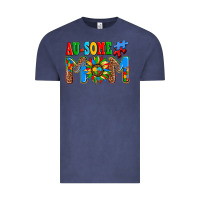 Vintage Denim ausome autism mom Vintage Tee - AdoDesignShop