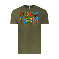Vintage Olive ausome autism mom Vintage Tee - AdoDesignShop