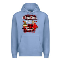 Colony Blue Christmas With My Tribe Premium Hoodie - Bettercallsaul