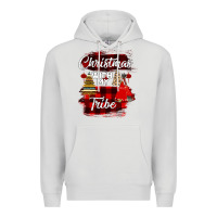 Dove Grey Christmas With My Tribe Premium Hoodie - Bettercallsaul