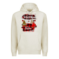 Oatmeal Heather Christmas With My Tribe Premium Hoodie - Bettercallsaul