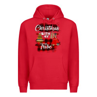 Red Christmas With My Tribe Premium Hoodie - Bettercallsaul