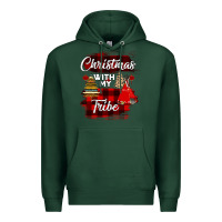 Sports Green Christmas With My Tribe Premium Hoodie - Bettercallsaul
