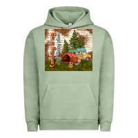 Pigment Oil Green camping is my happy place Urban Hoodie - TumblerDesignByShophia