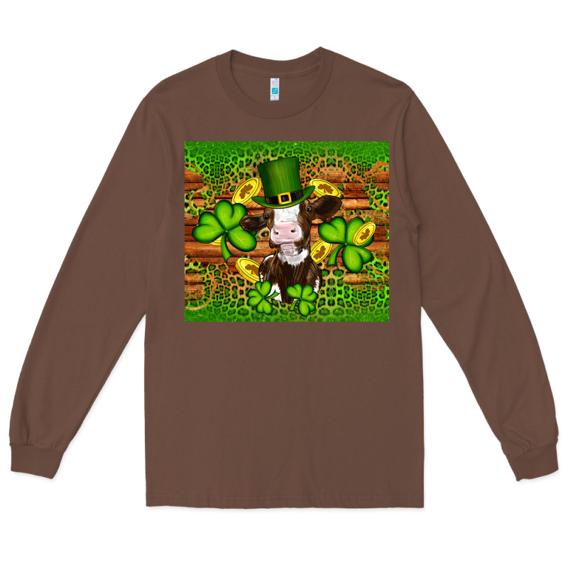 St Patricks Day Cow Long Sleeve Tee by Artiststas | Teevron