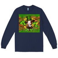 Navy st patricks day cow Long Sleeve Tee - Artiststas