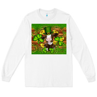 White st patricks day cow Long Sleeve Tee - Artiststas
