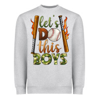 Heather Grey let's do this boys baseball Heavyweight Sweatshirt - BundleAndBundleShop