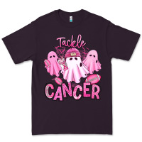 Plum tackle cancer halloween ghosts american football Premium Tee - RanaPortraitStore