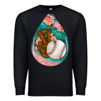 Black baseball and western roses teardrop  3 Premium Sweatshirt - BundleAndBundleShop