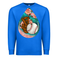 True Royal baseball and western roses teardrop  3 Premium Sweatshirt - BundleAndBundleShop