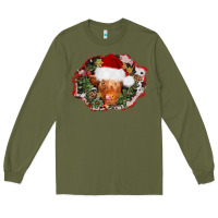 Army Green christmas heifer Long Sleeve Tee - AdoDesignShop