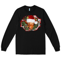 Black christmas heifer Long Sleeve Tee - AdoDesignShop
