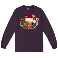 Plum christmas heifer Long Sleeve Tee - AdoDesignShop