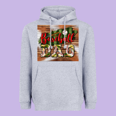 Baseball Dad Tumbler Heavyweight Hoodie Designed By Bundleandbundleshop
