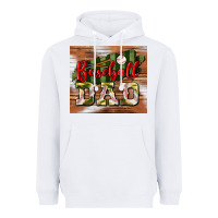 White Baseball Dad Tumbler Heavyweight Hoodie - BundleAndBundleShop