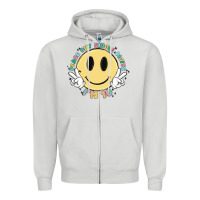 Dove Grey peace out single digits im 10 Zipper Hoodie - MaliasSmallBusiness