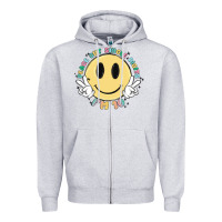 Heather Grey peace out single digits im 10 Zipper Hoodie - MaliasSmallBusiness