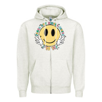 Oatmeal Heather peace out single digits im 10 Zipper Hoodie - MaliasSmallBusiness