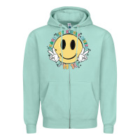 Seafoam peace out single digits im 10 Zipper Hoodie - MaliasSmallBusiness