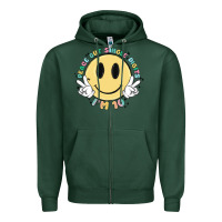 Sports Green peace out single digits im 10 Zipper Hoodie - MaliasSmallBusiness